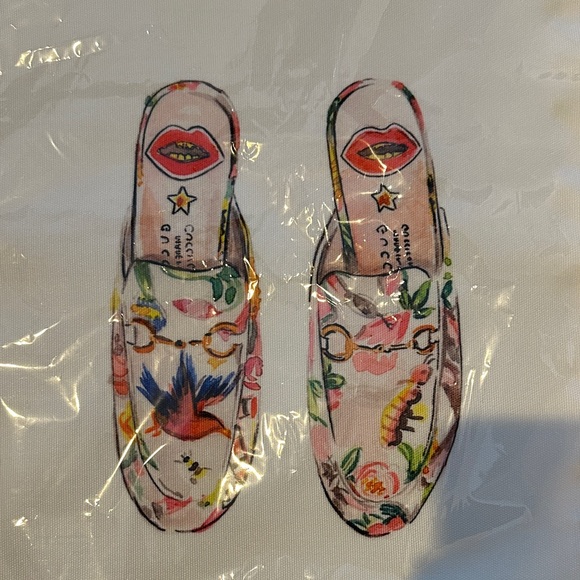 Floral Flats Drawstring Bag-NWT - Picture 2 of 2